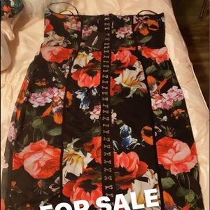 Spaghetti strap button up dress